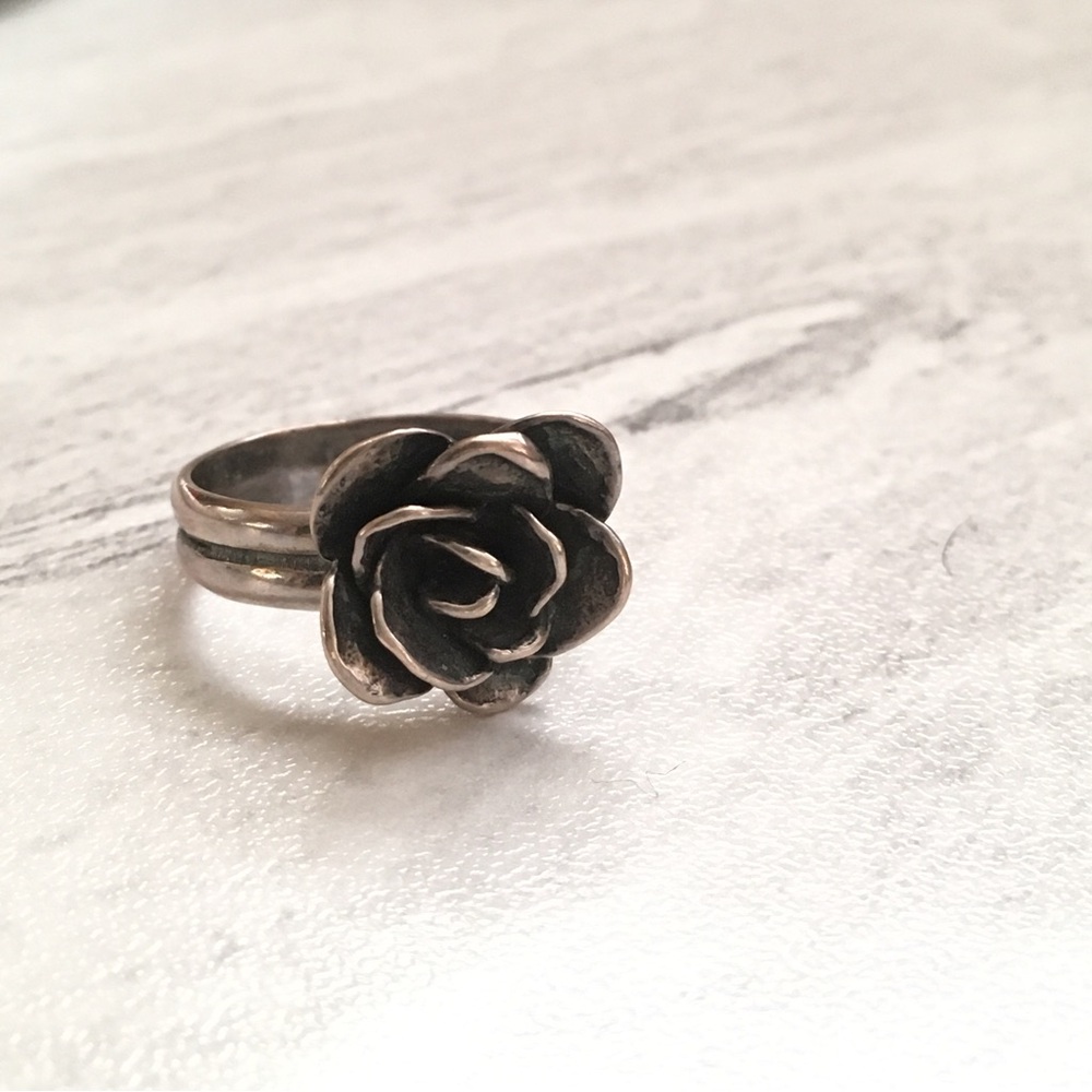 Floral Sterling Silver Ring